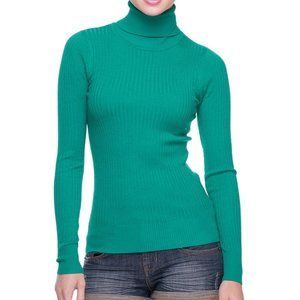 WOW Couture Basic Turtleneck In Green